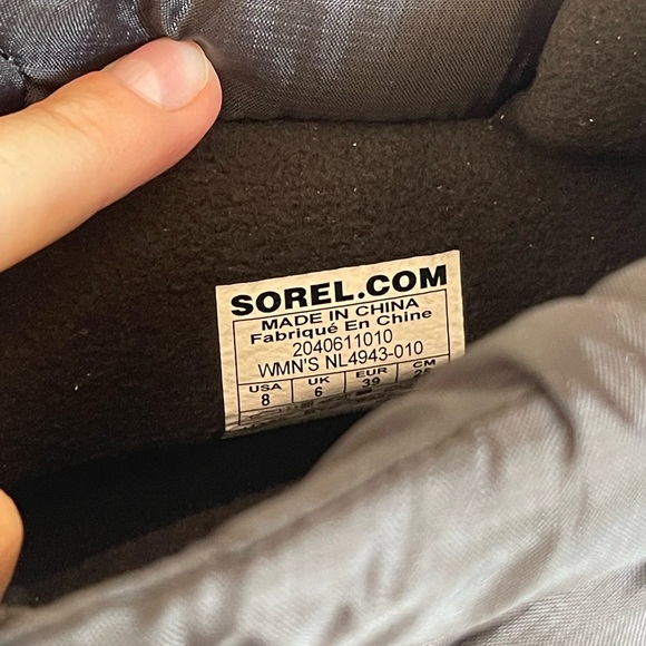 Sorel waterproof booties black white - Picture 7 of 8